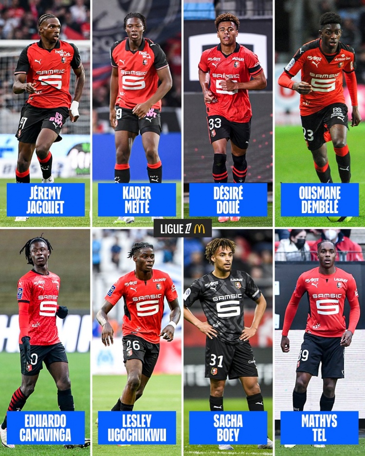 比赛结果-卖了2.7亿！法甲盘点雷恩青训天才：登贝莱、雅凯、卡马文加在列